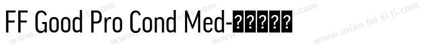 FF Good Pro Cond Med字体转换